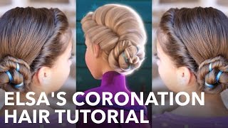 Elsas Frozen Coronation Hairstyle Tutorial [upl. by Carolle]