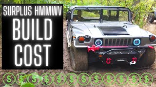 GovPlanet Humvee Total Build Cost [upl. by Ahilam]