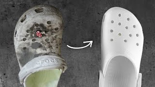 How to Clean Crocs in 2 Minutes [upl. by Brice614]