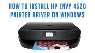 How to install HP Envy 4520 Printer Driver in Windows 10 8 7 [upl. by Murielle693]