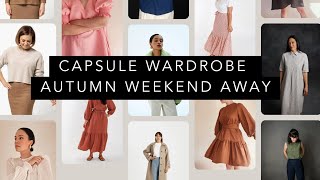 Capsule Wardrobe Autumn Weekend Away [upl. by Aehsal285]