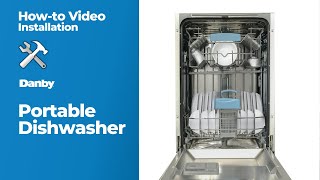 Danby HowTo Portable Dishwasher Installation DDW1805EWP [upl. by Zerat]