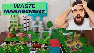 Waste Management Working Model RecyclingScience fairwastemanagement scienceproject codingjoker [upl. by Madra]