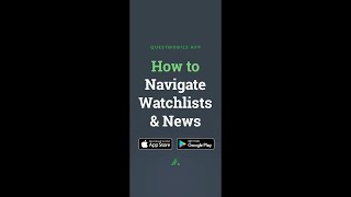 How to Build Watchlists Read News and Track Markets on QuestMobile [upl. by Attelocin560]