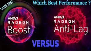 AMD RADEON ADRENALIN 2020 Radeon Boost Vs Anti Lag [upl. by Nored]