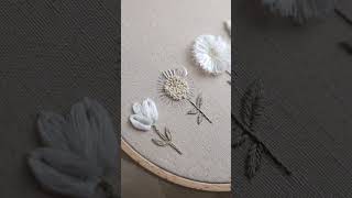 Embroidered 3D flowers [upl. by Anelec]