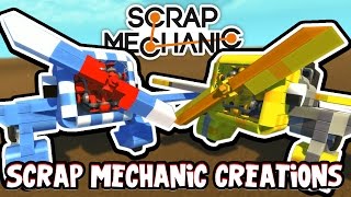 Scrap Mechanic CREATIONS  CUSTOM PRIVATE PLANES 21 WAshDubh  Gameplay [upl. by Maribeth]