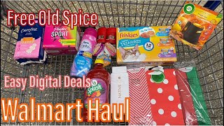 Walmart Ibotta Haul 111524  Free Old Spice  Easy Digital Deals [upl. by Nessa]