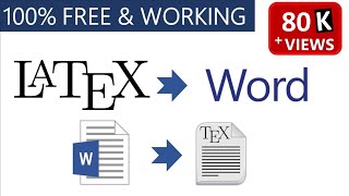 How to Convert Latex to Word  FREE and Working  GrindEQ Latex to Word Conversion [upl. by Onimod]