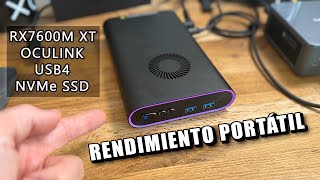 ONEXGPU La Primera eGPU Portátil del Mundo con Almacenamiento Integrado y conector OCULINK [upl. by Naejeillib]