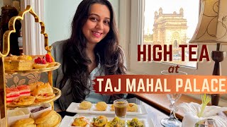 High Tea Buffet at Taj Mahal Palace Hotel Mumbai  Sea Lounge  Mumbai Food Vlog with the best view [upl. by Htiekel875]