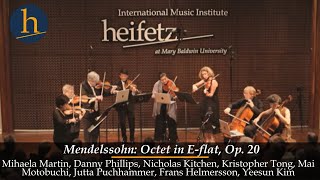 Mendelssohn Octet Op 20  Borromeo Quartet amp Heifetz Faculty Stars [upl. by Daniels816]