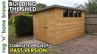 DIY Building A Shed From Scratch  Complete Project Fast Version [upl. by Tannenbaum]