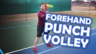 How to put away shots with a pickleball punch volley [upl. by Dimmick102]