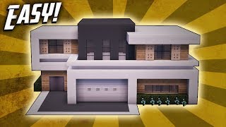 Minecraft How To Build A Large Modern House Tutorial 25 [upl. by Esirec475]