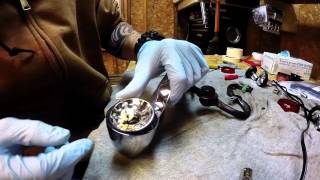 HowTo Disassemble Remove Harley Davidson Rear Tail Run Brake Turn Light Bezel For Powder Coating [upl. by Vharat790]