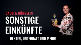 Renten und Unterhalt So gibst du sonstige Einkünfte korrekt an  Daub amp Bürgelin Steuerberater [upl. by Aihsyak]