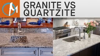 Granite vs Quartzite Countertops  Marblecom [upl. by Amador]