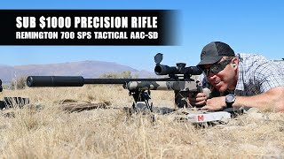 Sub 1000 Precision Rifle  Remington 700 SPS Tactical AACSD [upl. by Leahciam604]