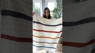 Soft and Cozy Ribbed Blanket Crochet Pattern crochetblanket crochet crochetstitches [upl. by Schuyler]