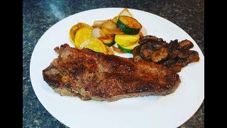 Oven Cooked NY Strip Steak Recipe  How To Cook Steak In The Oven [upl. by Barri]