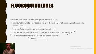 20  QUINOLONES et FLUOROQUINOLONES [upl. by Ielak]