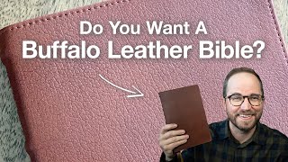 NIV Personal Size Large Print in BUFFALO Leather – Bible Review [upl. by Nitsirhc]