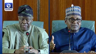 Full Video President Tinubu Has Instructed NNPC Oil Marketers To Buy Fuel From Dangote Refinery [upl. by Newra]