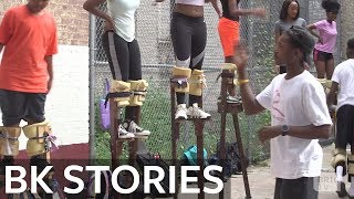 Kaisokah Moko Jumbies StiltWalkers in Training  BK Stories [upl. by Hsak]