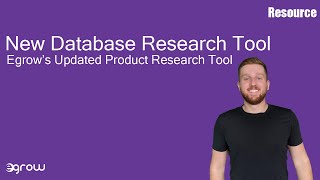 New Update to Egrows Database Research Tool [upl. by Ellehcen]