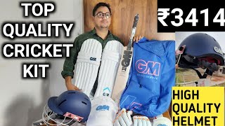 cricket kit full set  gm cricket kit  gm cricket kit unboxing  best cricket kit under 5000 1 [upl. by Joette]