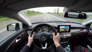 Mercedes Benz CLS 350D 4MATIC Autobahn Deutschland [upl. by Trude]