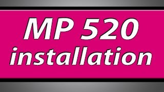 Canon Pixma MP520 printer installation [upl. by Nortal]