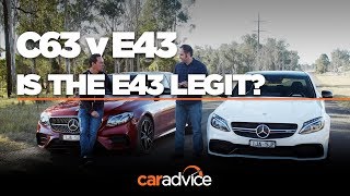 MercedesAMG C63 S v E43 comparison [upl. by Akessej283]