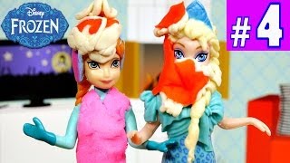 FROZEN Elsa and Annas Road Trip PLAY DOH Food Fight Disney Queen Elsa Princess Anna Part 4 [upl. by Ola]