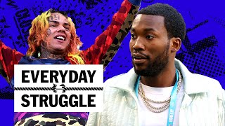 6ix9ine Celebrates 1 but Meek Mill Says Numbers Lie Sales vs Cultural Impact  Everyday Struggle [upl. by Omik]