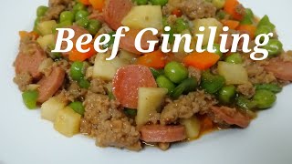 How to cook Giniling na Baka on a budget  MediCusina OFW Recipe [upl. by Lebam]