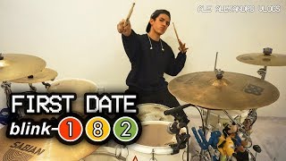 FIRST DATE  Blink182 DRUM COVER [upl. by Arfihs]