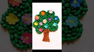 how to make tree with using stone stone se tree kaise banay stone art stone crafts crafts diy [upl. by Yerffoej]