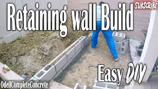 How to Build a Small Retaining Wall Easy DIY [upl. by Hays]