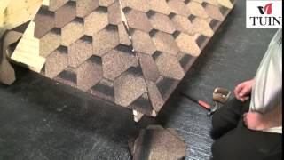 Tuin  Fitting Felt Shingles Pyramid Roof [upl. by Asilla]