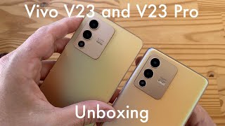 Vivo V23 and V23 Pro 400520 unboxing dual 50MP selfie cam [upl. by Merell]