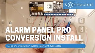 Konnected Alarm Panel Pro alarm system conversion kit installation demo with SmartThings [upl. by Atinnor188]