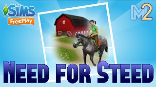 Sims FreePlay  Need for Steed Quest with Harry Potter and Hunger Games Lets Play Ep 8 [upl. by Urdna]