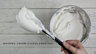 Whipped CREAM CHEESE FROSTING  light and yummy  🥰❤️  tagalog with english sub [upl. by Aelat267]