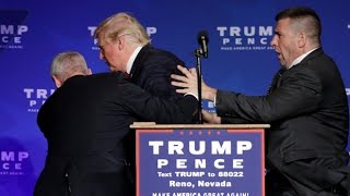 Donald Trump rushed off stage during rally in Nevada [upl. by Moishe]