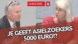 Mona Keijzer CONFRONTEERT staatssecretaris Waarom krijgen asielzoekers 5000 euro [upl. by Sudderth]