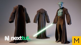 Marvelous Designer Full Tutorial  Jedi Robe [upl. by Assecnirp]