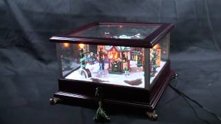 14885 Mr Christmas Holiday Music Box  Skaters [upl. by Scrivens526]