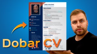 Kako napraviti dobar CV  Resume  tutorijal na canvacom [upl. by Maclay]